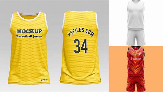 4697+ Basketball Jersey Mockup Free PSD for Free