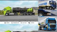 470+ Tank Truck Mockup Custom Graphic Mockup File