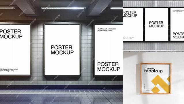 4702+ 3 Posters Mockup Customizable PSD