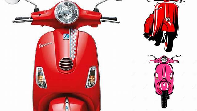 4703+ Vespa Front View Premium Quality Freebie