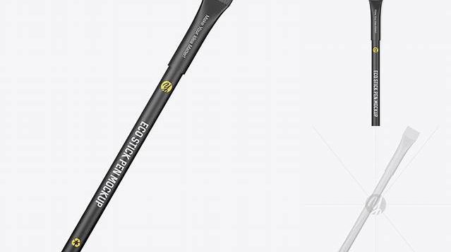 4705+ Eco Stick Pen PSD Mockup Top View High-Resolution PSD Download