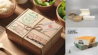 4707+ Paper Lunch Box Mockup Free Best for Showcase