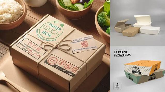 4707+ Paper Lunch Box Mockup Free Best for Showcase