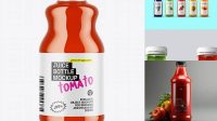 4709+ Bottle with Tomato Juice PSD Mockup Free Mockup Templates