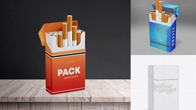 471+ Half-turned Hard Cigarette Pack PSD Mockup Premium Design Freebie