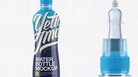 4712+ 500ml Blue PET Bottle With Sport Cap PSD Mockup Photoshop Resource Free