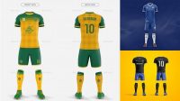 4721+ Football Uniform Mockup Psd Free Download Creative and Modern PSD Freebie