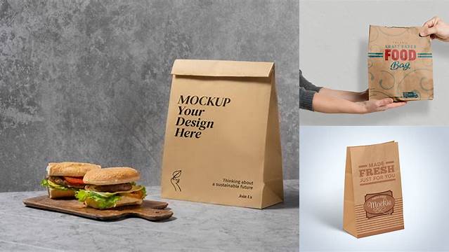 4724+ Kraft Food Bag PSD Mockup Free Digital Resource for Designers