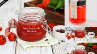 4726+ Salsa Jar Mockup Downloadable PSD Design Template