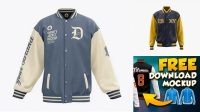 4729+ Varsity Jacket Mock Up Premium PSD Freebie