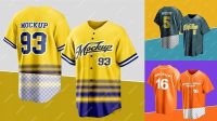 4730+ Free Baseball Jersey Mockup Easy Editable