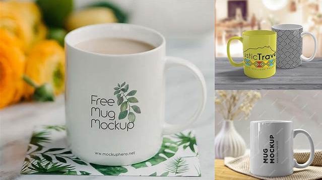 4731+ Wooden Mug PSD Mockup Elegant and Stylish Free PSD