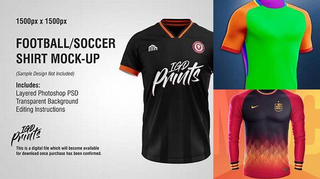 4732+ Mockup Camiseta Futbol High Resolution