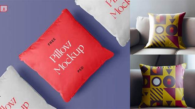 4734+ Vintage Chair with Pillow PSD Mockup Fully Layered PSD Freebie