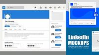 4735+ Linkedin Mockup 2020 Free Free Editable Photoshop Template