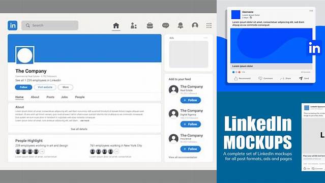 4735+ Linkedin Mockup 2020 Free Free Editable Photoshop Template