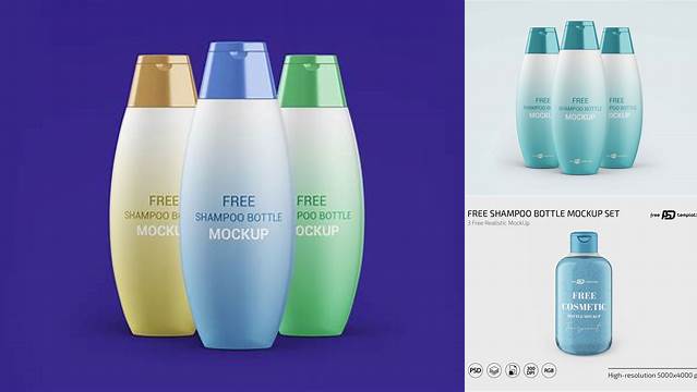 4735+ Matte Shampoo Bottle PSD Mockup Free Professional PSD Download