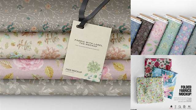 4737+ Folded Fabric Mockup Free Include TIFF