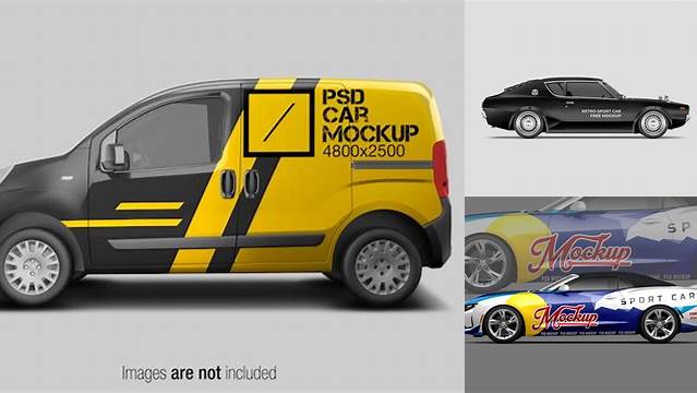 4737+ Sport Car PSD Mockup Side View Download Now Free PSD Template