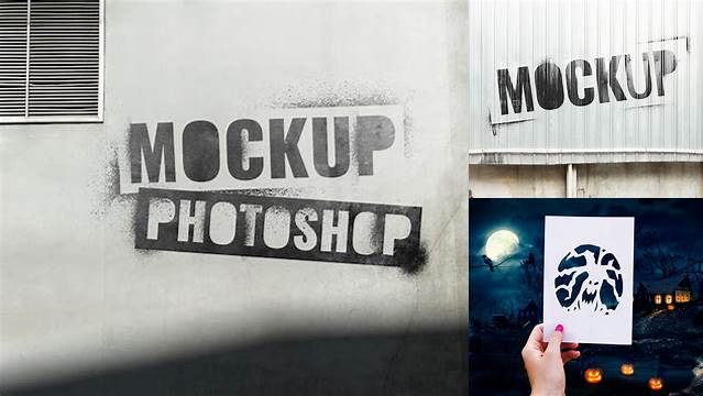 4740+ Stencil Mockup Free Customizable PSD