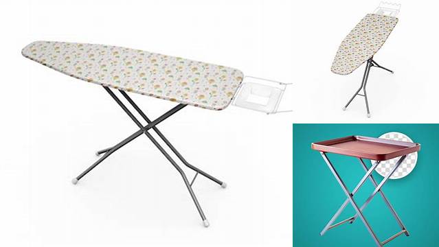 4741+ Ironing Board with Iron PSD Mockup Versatile and Modern PSD Mockup