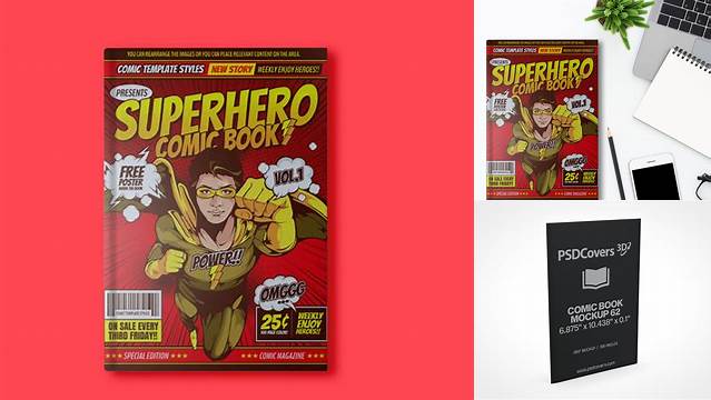 4743+ Free Comic Book Mockup For Free Download