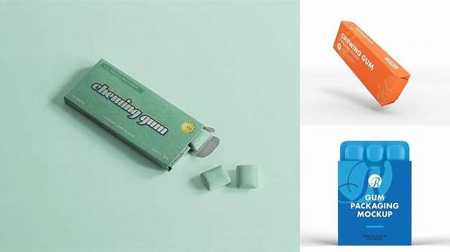 4745+ Gum Packaging Mockup Free PSD