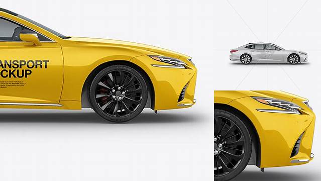 4747+ Lexus LS500 PSD Mockup Side View Modern Design PSD Resource Free Download