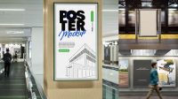 4754+ Subway Poster Mockup PSD Free Download