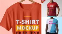 4755+ Sublimation T Shirt Mockup Free PSD for Free