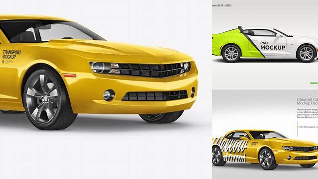 4758+ Chevrolet Camaro PSD Mockup Side View Download Free