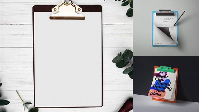 476+ Carton Clipboard PSD Mockup For Free Download