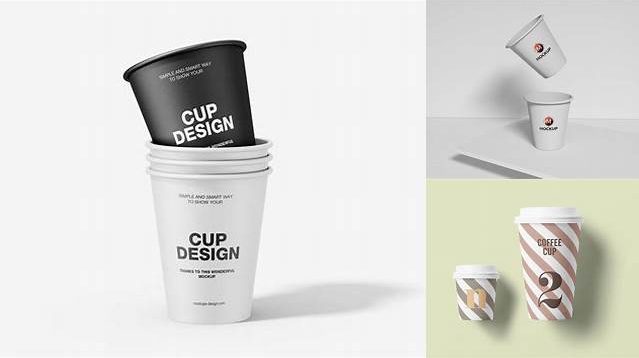 4762+ 250ml White Paper Cup PSD Mockup Elegant Free Graphic Resource