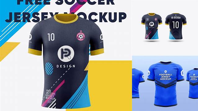 4763+ Football Jersey Mockup Smart Layer Mockup Free