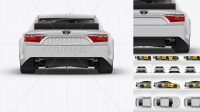 4767+ Nascar Camry Back view PSD Mockup Smart Editable Design Mockup