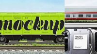 4767+ Train Mockup Psd Creative Design File