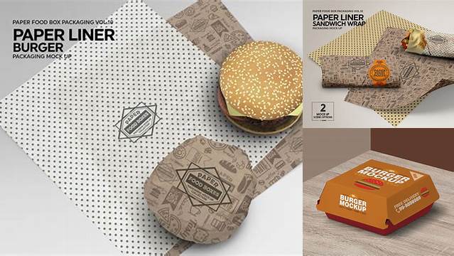 4769+ Burger Paper Liner Packaging Mockup Free For Free Download