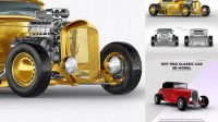 4772+ Metallic Hot Rod PSD Mockup Top View Download Free Premium Design PSD