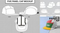 4773+ Five Panel Cap Mockup High Resolution