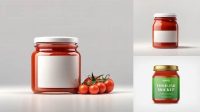 4775+ Glass Jar With Sauce PSD Mockup Versatile Photoshop File