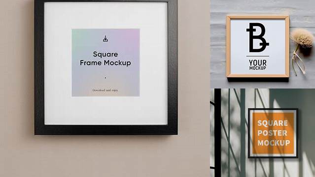 4779+ Mockup Quadro Quadrado Free PSD