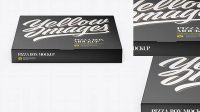 4783+ Pizza Textured Box Front View Professional Quality PSD Freebie