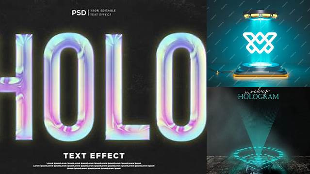 4787+ Hologram Mockup Psd Free Advanced Editable PSD