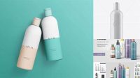 479+ Opened Glossy Cosmetic Bottle PSD Mockup Unique High-Resolution Design Freebie