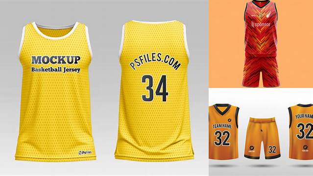 4792+ Basketball Jersey Mockup PSD Free Download