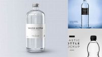 4792+ Clear Bottle with Dark Liquid PSD Mockup Elegant Free Template