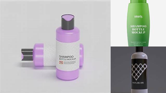 4793+ Amber Shampoo Bottle PSD Mockup Creative High-Resolution PSD Freebie