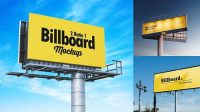 4795+ Billboard PSD Mockup Halfside View Free Graphic Mockup PSD