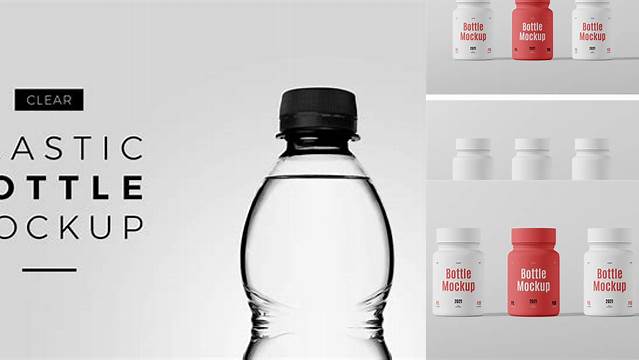 4795+ Blue Plastic Bottle PSD Mockup Premium Mockup Freebie