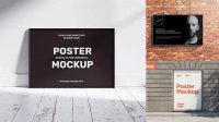 4799+ Horizontal Poster Mock Up Best Free Mockup PSD